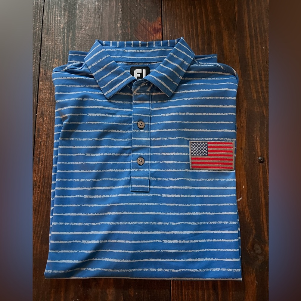 New FootJoy USA 🇺🇸 Logo Polo Med